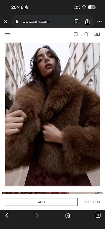 fehle geyimi: Kürk, Zara, S, M, rəng - Qəhvəyi — 2