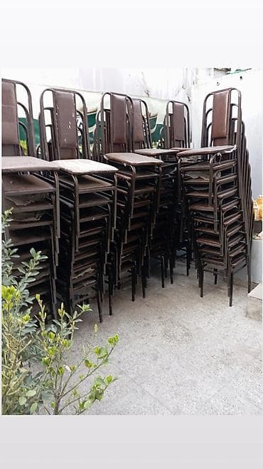 Metal çərçivəli stullar - Material: möhkəm metal karkas, süngərli — 4