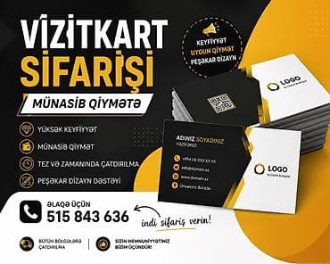 elan yerləşdirmə: Peşəkar Vizitkart Sifarişi – Sürətli və Münasib Qiymət 🔷 Elan mətni — 1