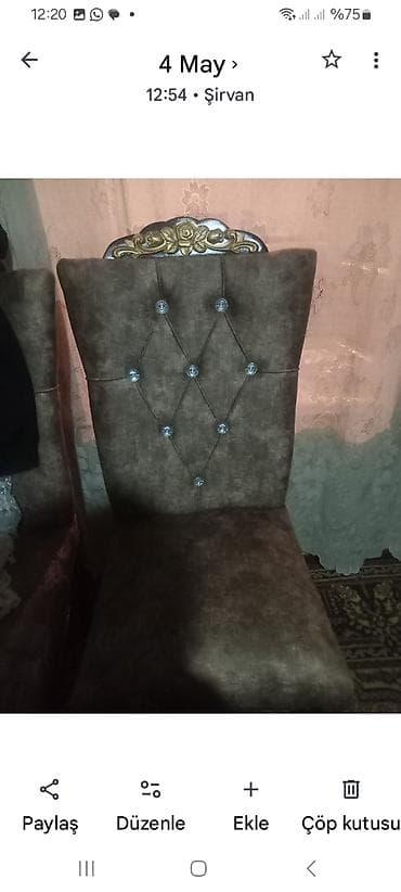 Qonaq otağı üçün, Stul