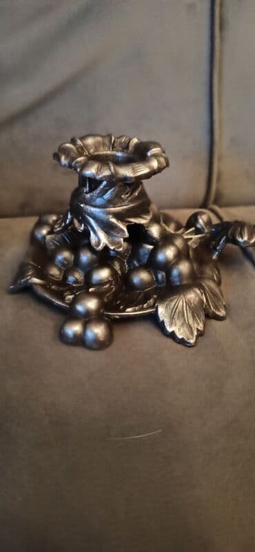 ваза напольная стеклянная высокая без узора: Антикварная ваза, 1950 год, СССР — 24