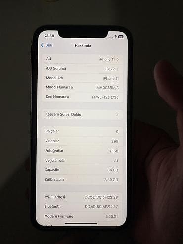philips xenium 9@9d: IPhone 11, 64 GB, Ağ, Simsiz şarj, Face ID — 9