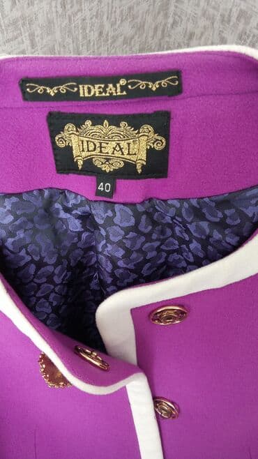 palto qadın üçün: Palto, L, rəng - Bənövşəyi — 4