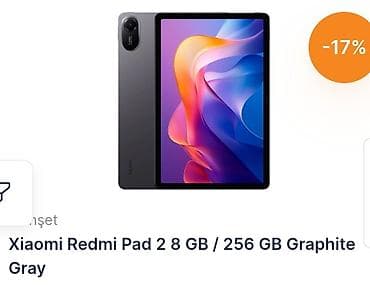 xiaomi box: Xiaomi Redmi Pad 2 planşet – 8 GB RAM / 256 GB yaddaş, Graphite Gray — 1