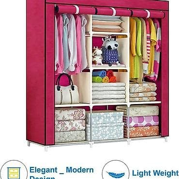 Paltarlariniz və digər əsyalariniz üçün orqanayzer şkaf Kənarlar parça