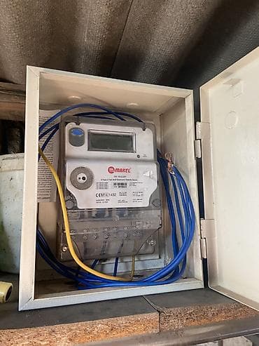 sayğac: Makel elektron elektrik sayğacı + metal qutu dəsti 2 ay işlenib — 2