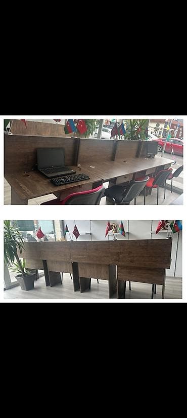 ‼️Tecili,endirim olundu Ofis ucun masa desti 4 dest stullarile — 1
