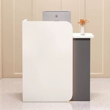 uşaq üçün yazı masası: Minimalist qəbul masası / resepsion stendi - Dizayn: Asimmetrik — 1