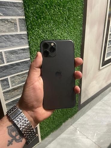 IPhone 11 Pro, 64 GB, Space Gray, Zəmanət, Simsiz şarj, Face ID