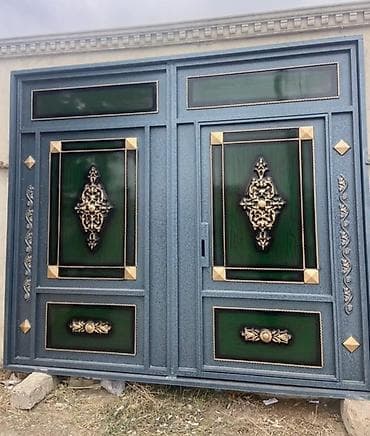 sehf qapi: Metal darvaza və qapı istehsalı - Material: qalın profil və polad — 4