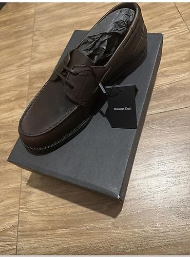 Мужская обувь: Massimo Dutti kişi mokasin/boat shoe - Model: Náutico Piel Engrasada — 2