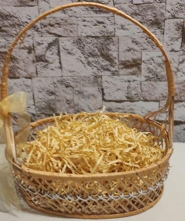 kişi üçün hediyye: Hədiyyə səbəti, rəng - Bej — 5