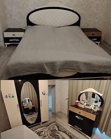 Двуспальная кровать, Б/у at lalafo.az Двуспальная кровать, Б/у