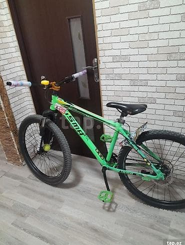 qatlanan velosiped: İdman/dağ velosipedi – ISMA (yaşıl rəng) çox yaxşı vəziyyətdədir heç — 2