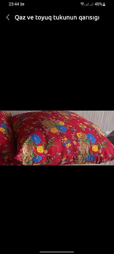 yastiq sekilleri: Yuxu üçün Sadə Lələk, tük Yastıq — 1