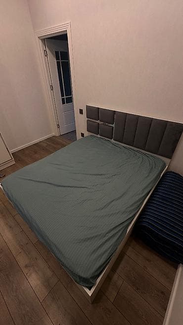 absivka taxta: İşlənmiş, İkinəfərlik çarpayı, Matras ilə, Siyirməsiz — 4