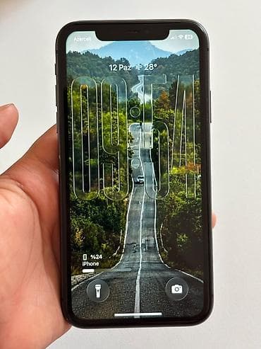 apple watch series 1: IPhone 11, 64 GB, Qara, Simsiz şarj, Face ID — 6
