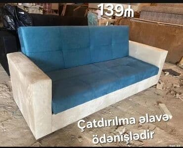 ofis ucun divan: Divan, Yeni, Açılan, Bazalı, Vеlur parça, Rayonlara çatdırılma — 7