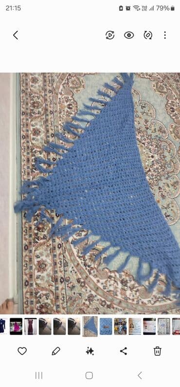 Шали вязанные ручной работы