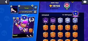 Şəxsi əşyalar: Brawl Stars hesabı - Kupa sayı: 19,730 (rekord 19,732), Liga III - — 2