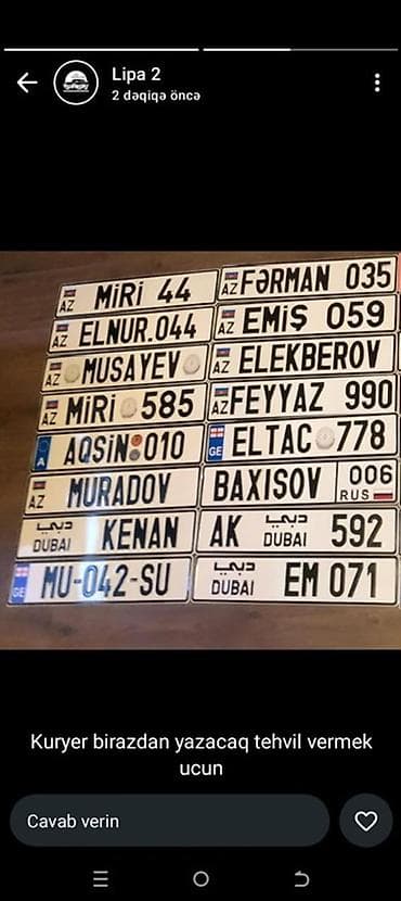 avtomobil aksesuarları: Məhsul: Fərdi yazılı dekorativ nömrə lövhəsi - Dizayn: “GE” sol — 3