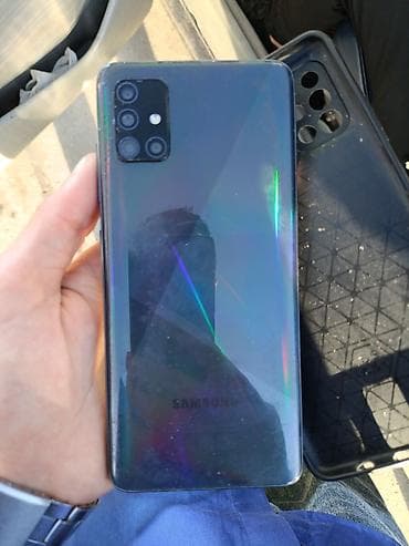 Техника и электроника: Samsung Galaxy A51, 128 ГБ, цвет - Синий, Две SIM карты — 1