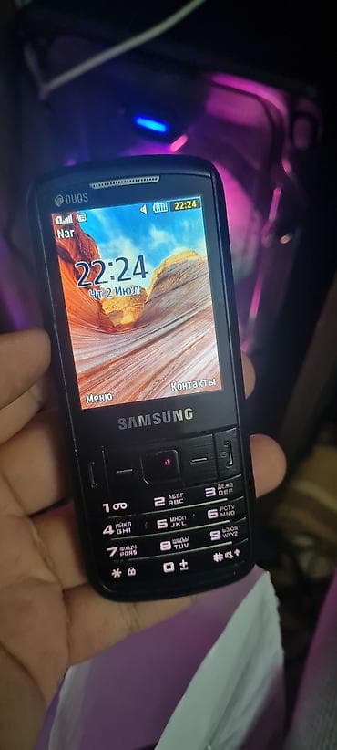 Samsung C5212 Duos, < 2 GB Memory Capacity, rəng - Qara, Düyməli, İki sim kartlı