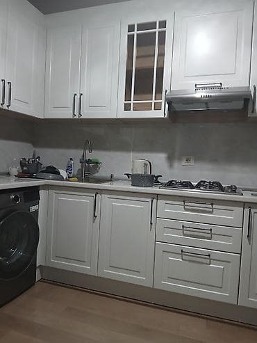ev qazı: Mətbəx mebel dəsti – ağ klassik üslub - Üst və alt dolablar: ağ — 3