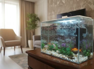 akvarium filter: Akvarium balıqları aksesuarlar yem tor filter — 1