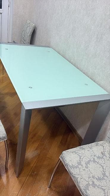 kamp stulu: Mebel və məişət texnikası dəsti - Yemək masası və 6 ədəd stul: Açıq — 5