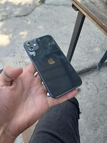 apple 8 plus: IPhone 11, 64 GB, Qara, Barmaq izi, Simsiz şarj, Face ID — 1