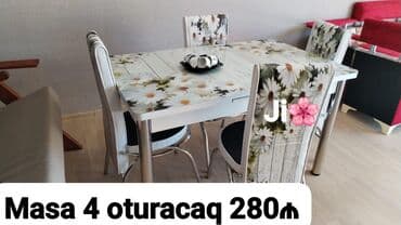 metbex stol stulları qiymetleri: Mətbəx üçün, Yeni, Açılan, 4 stul — 2