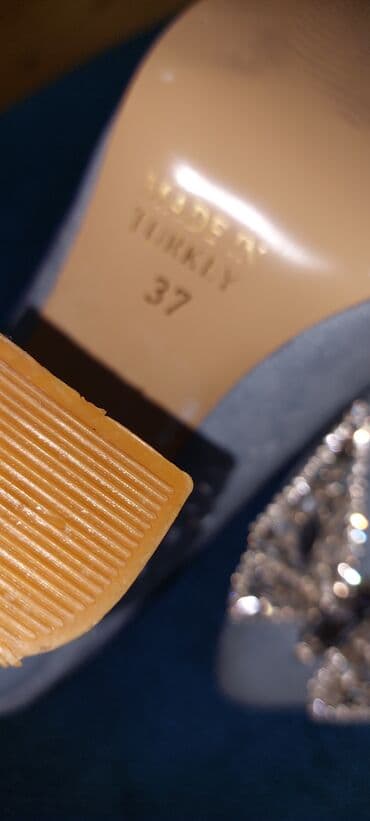 b class makasin: Tuflilər, Ölçü: 37, rəng - Mavi, Yeni — 4