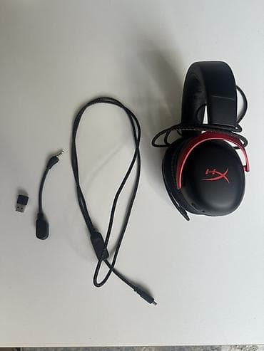 Аудиотехника: Б/у Проводные Наушники, HyperX, цвет - Черный — 1