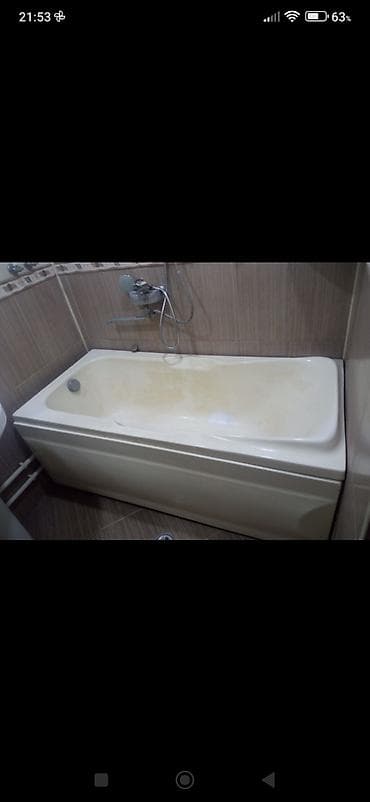 hazır hamam: Akril vanna, klassik düzbucaqlı forma. - Ölçü təxmini: standart — 2