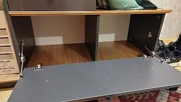 Qonaq/dəhliz üçün çoxfunksiyalı dəhliz mebeli dəsti - Rəng: qrafit