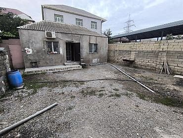 sekide ev satilir: Həyətyanı ev və torpaq sahəsi - Qapalı, daş hasarlı həyət: geniş — 2