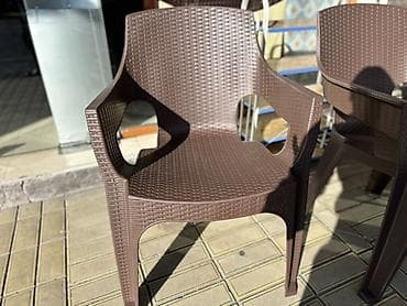 zigda heyet evleri: Titanik Rattan naxışlı plastik kreslo – açıq və qapalı məkanlar üçün — 2