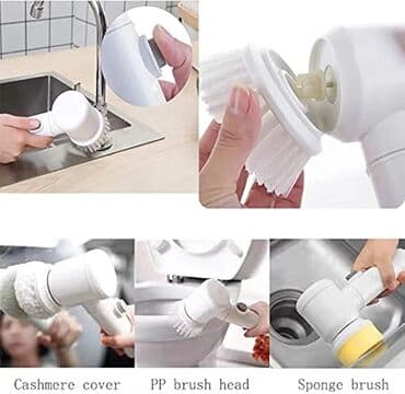 akumlyator alisi: Temizleyici firça 3 dəyişdirilə bilən fırça başlığı. süngər fırça — 3