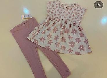 Calvin Klein Jeans qız uşaqları üçün 2 hissəli dəst - Dəst: tunik + — 1