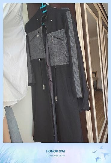 klassik kişi cemperləri: Palto, H&M, M, rəng - Qara — 1