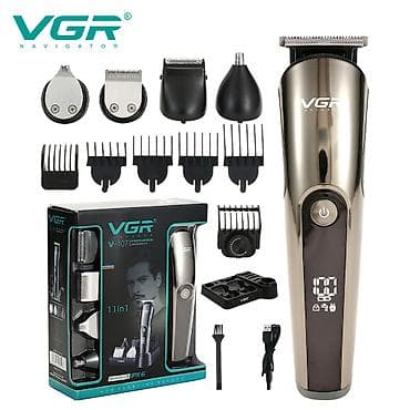 тример: VGR V 107 - 5in1 trimmer dəsti / Shaver / 600mah / İPX6 / LED Displey — 2