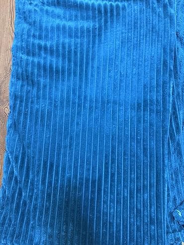 Divan üçün Xovlu rəng - Göy Yataq örtüyü