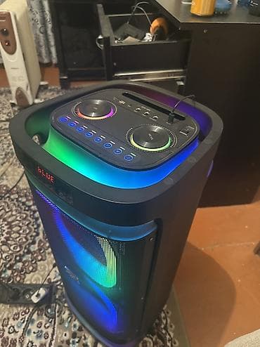 karaoke mikrofon: İşlənmiş Kolonka, Növ - Bluetooth, rəng - Qara — 2