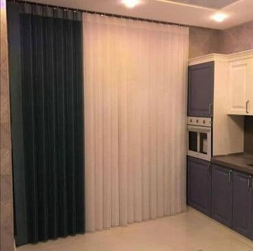 Pərdə və tüllər: Məhsul: Panel pərdə sistemi Təsvir: - Müasir panel pərdələr – mətbəx — 3