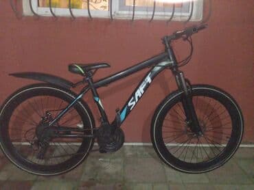 qalin tekerli velosiped: SAFT dağ velosipedi - Güclü dəmir tipli çərçivə, idman yönümlü — 5