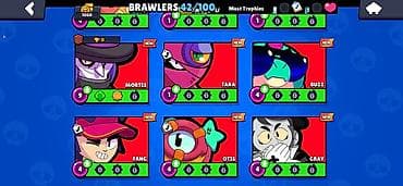 İncəsənət və kolleksiyalar: Brawl Stars hesabı (Supercell) - Kupa: 1060+ - Brawler sayı: 42/100 - — 8