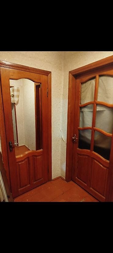 qapi iclikleri: Şüşəli taxta otaq qapısı - Material: təbii ağac (cilalanmış), klassik — 5