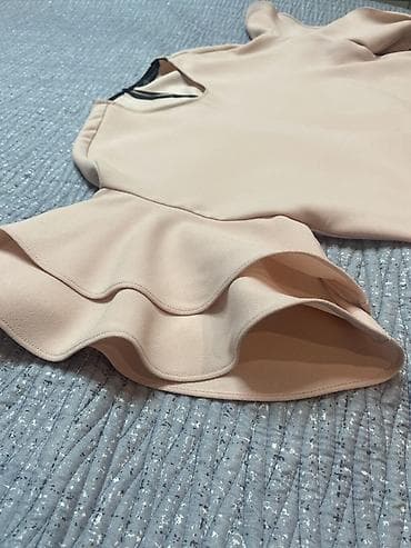 gun eynəyi: Zara Woman qadın bluzası - Rəng: açıq şaftalı/nyud - Modell: qısa — 4