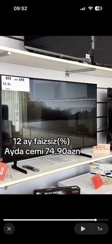 запчасти для стиральных машин в баку: LED Televizor - Ekran: düz panelli LED, nazik çərçivə - Ayaqlıq: iki — 2